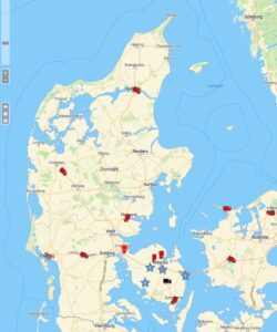 Denemarken kaart